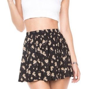 Brandy Melville sunflower mini skirt